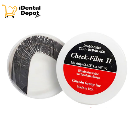 [CG-CHFNR21M] CHECK FILM NEGRO/ROJO 21 MICRAS - PELICULA DE ARTICULADO DOBLE CARA EMPAQUE C/280 PZAS
