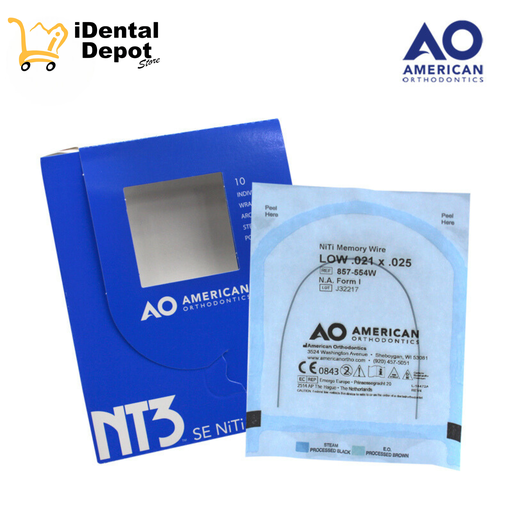 [AO26857-554W] ARCO NITI .021 X .025 INFERIOR INDIVIDUAL