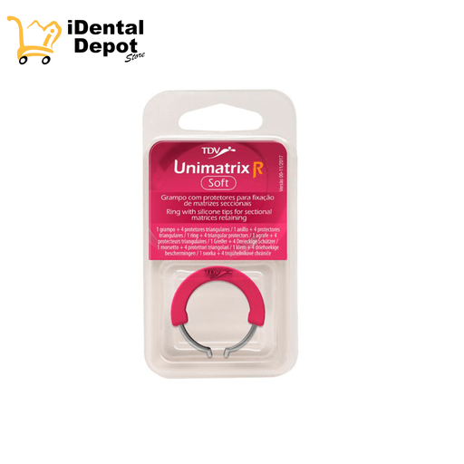 [T-4126RS] UNIMATRIX R ANILLO SUAVE - 1 ANILLO + 4 PROTECTORES TRIANGULARES DE SILICON