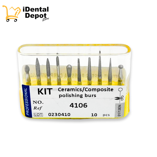 [ABR227] KIT FRESAS P/RESINA COMPOSITE 4106 10PZ