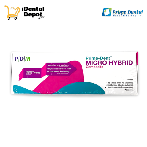 [PD019] KIT DE RESINA MICRO HYBRID "2 JERINGAS" (A2, A3, ADHESIVO)