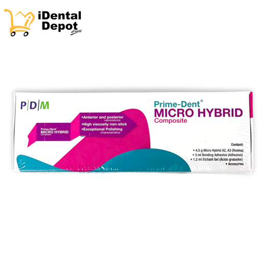 [PD019] KIT DE RESINA MICRO HYBRID "2 JERINGAS" (A2, A3, ADHESIVO)