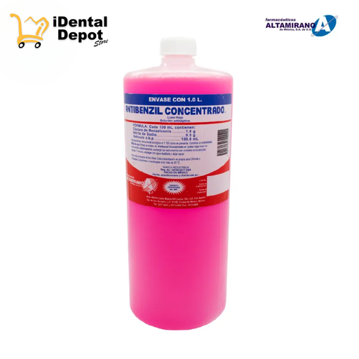 [ALT2] SOLUCIÓN ANTISÉPTICA - ANTIBENZIL CONCENTRADO 1LT ROJO