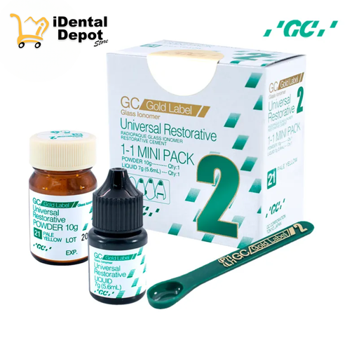 [FUJI002581] IONOMERO - FUJI 2 MINI (GOLD LABEL) 10g Y 5.6 ml #21