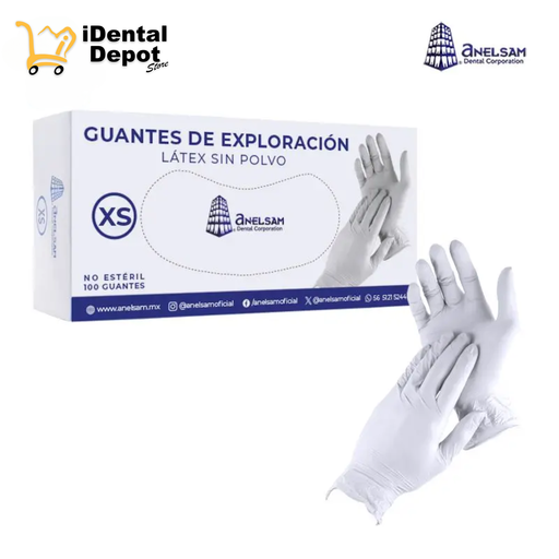 [CRAGAECHPFS] GUANTES LIBRES DE POLVO EXTRA CHICO CON 100 PIEZAS ANELSAM