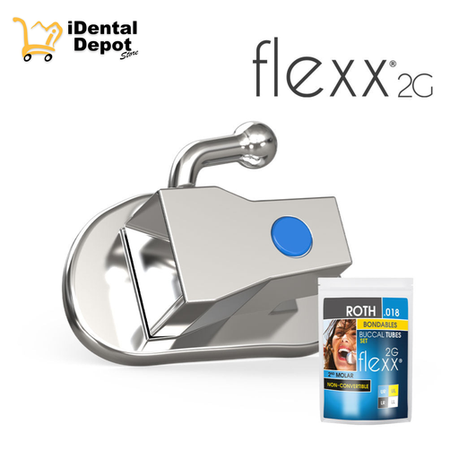 [09-02 FLE-10.105] SET TUBOS  FLEXX  ROTH .018 BOND.  1er  MOLAR NO CONVERTIBLE - AhKimPech