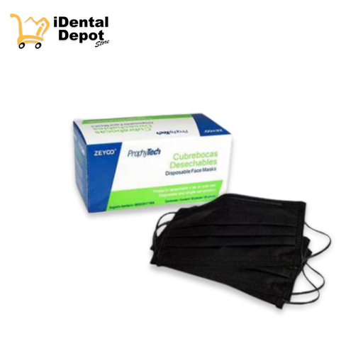 [X-CBPTN] CUBREBOCAS NEGRO PROCEDURAL CAJA C/50 PZAS