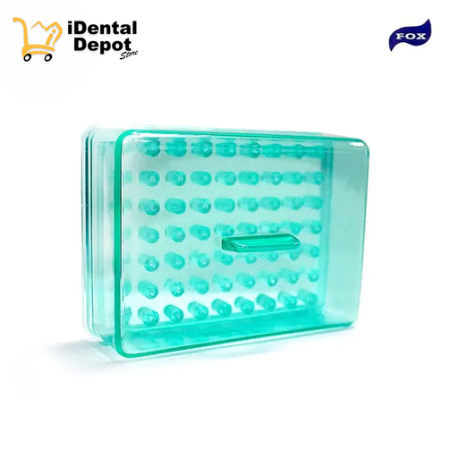 [FOXVC64] FRESERO PLASTICO PARA 63 FRESAS FOX VERDE AQUA