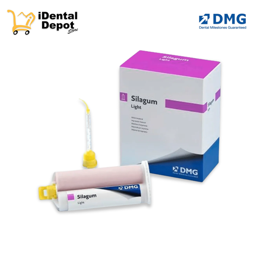 [DM-SGL2P] SILAGUM LIGHT - MAT. IMPRESIÓN LIGERA EN VPS 2X50 ML + 12 PUNTAS MEZCLADORAS Y 12 INTRAORALES