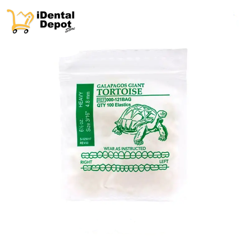 [AO14000-121P5] LIGAS INTRAORALES 6.5oz. 3/16 TORTUGA