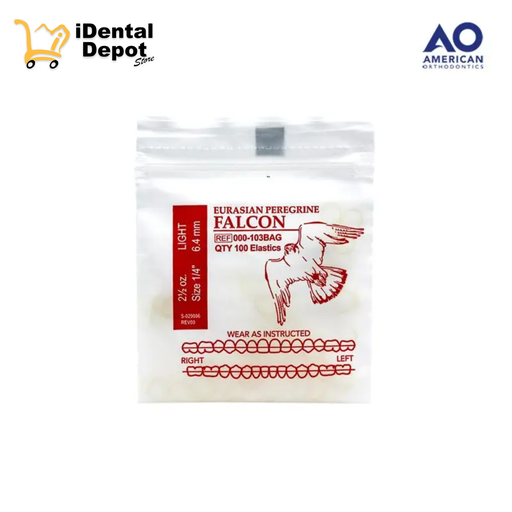 [AO03000-103P5] LIGAS INTRAORALES 2.5oz. 1/4 FALCON 