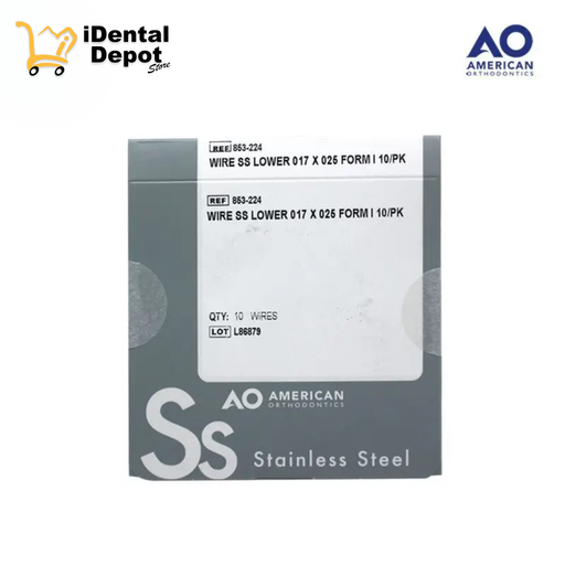 [AO16853-224P] ARCO ACERO .017 X .025 INFERIOR PAQ/10