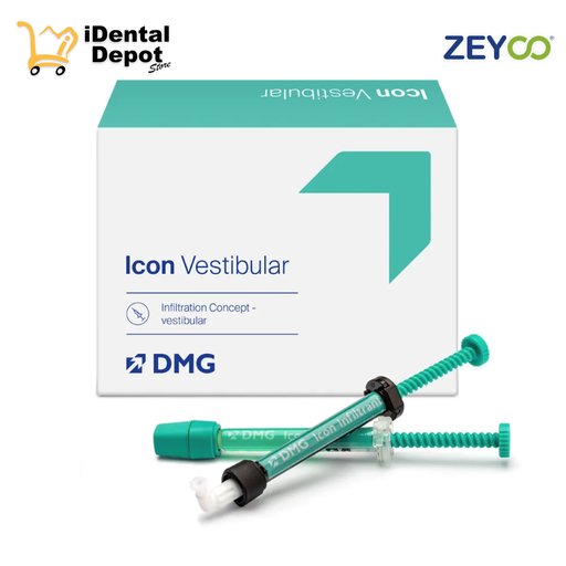 [DM-ICONVC2] ICON VESTIBULAR - INACTIVADOR DE CARIES CAJA C/2 KITS DE 6 A 10 TRATAMIENTOS C/U