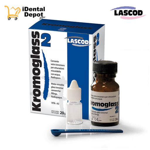 [LA-KGL2] KROMOGLASS 2 - IONOMERO DE VIDRIO AUTOCURABLE RESTAURADOR POLVO 20g