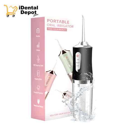 [BULU001] Irrigador Bucal De Dientes Portatil Con 8 Boquillas Y Caja D