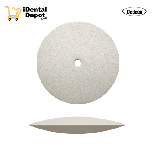 [DEDECO4980] DISCO DE HULE FILO DELGADO BLANCO 7/8 CON 100