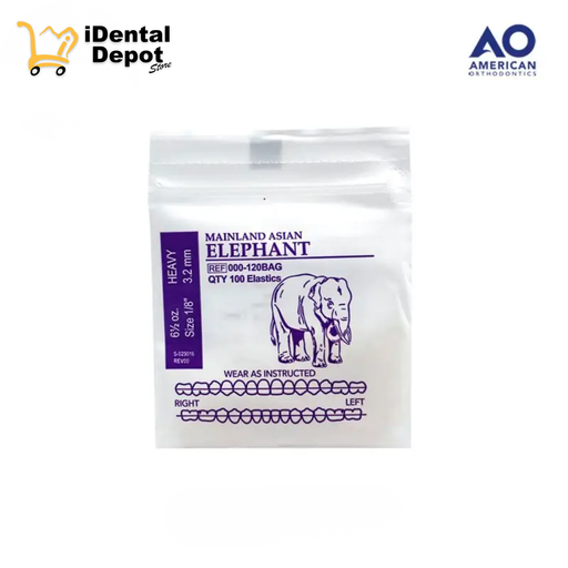 [AO13000-120P5] LIGAS INTRAORALES 6.5oz. 1/8 ELEFANTE
