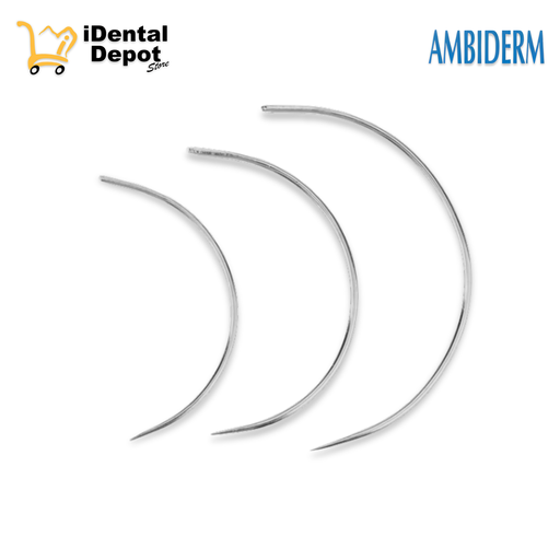 [HER34] AGUJA CURVA P/12 HERGON (3 TAMAÑOS A ELEGIR)